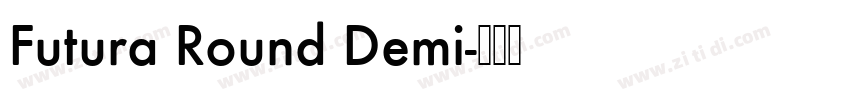 Futura Round Demi字体转换